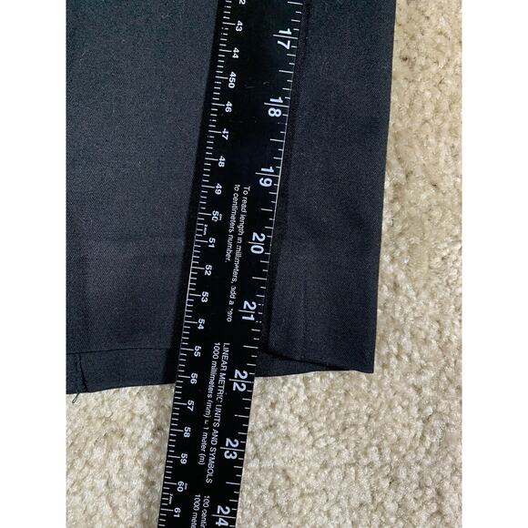 Talbots Heritage Women’s 8 Petite Ankle 30x22 Side Zip Black Stretch Capri #377 - Picture 10 of 13